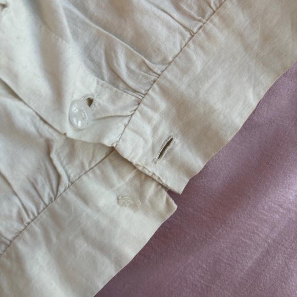 RARE & Vintage Victorian White Baby Shirt with Intricate Embroidery and Lace - Picture 8 of 8
